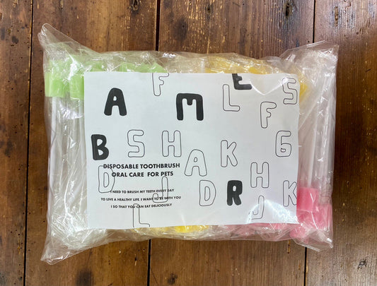 口内ケアスポンジ バリューパック/-DISPOSABLE TOOTHBRUSH ORAL CARE FOR PETS-<スリム(15mm)・レギュラー(20mm)>